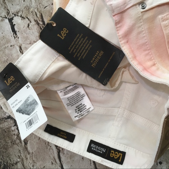 NWT LEE High Rise soft colors, Tie Dye bell bottom, Jean - Picture 8 of 14